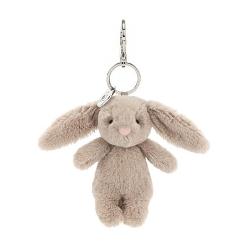 Jellycat Bashful Beige Bunny Bag Charm, 3.5 inches - Rabbit & Bunny Plush Keychain - Great Gift Idea | Amazon (US)