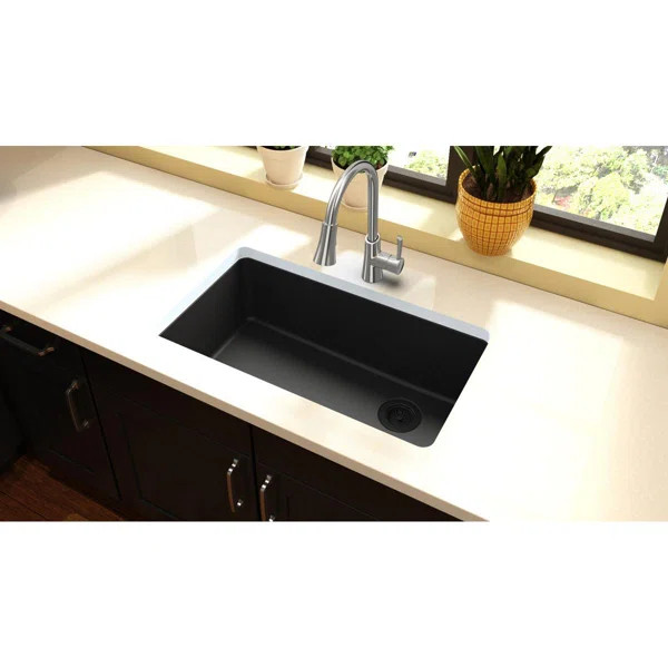 Quartz Classic 33" L x 19" W Undermount Kitchen Sink | Wayfair North America