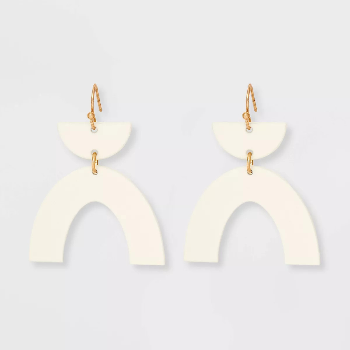 Half Moon and Arc Drop Earrings - Universal Thread™ | Target