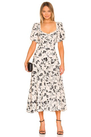 ASTR the Label Baldwin Dress in Black Cream Floral from Revolve.com | Revolve Clothing (Global)