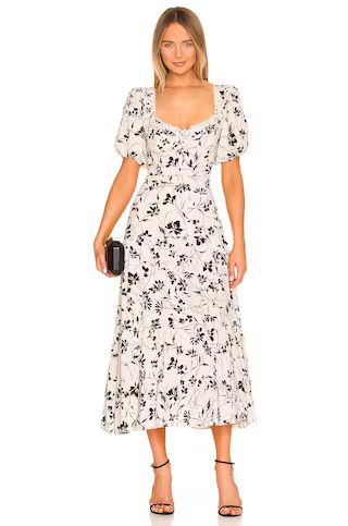 ASTR the Label Baldwin Dress in Black Cream Floral from Revolve.com | Revolve Clothing (Global)