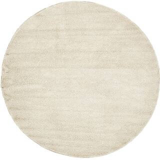 Solo Calabasas Ivory 8' 0 x 8' 0 Round Rug | The Home Depot