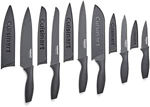 Cuisinart Advantage Color Collection 12-Piece Knife Set with Blade Guards, Matte Black | Amazon (US)