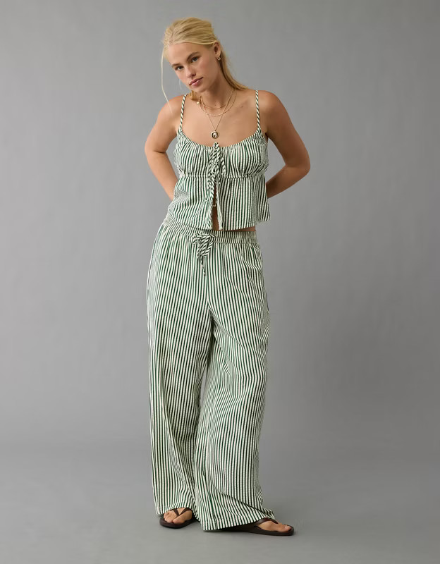 AE High-Waisted Seersucker Pant | American Eagle Outfitters (US & CA)