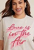 Plus Size Love Is In The Air Graphic Tee | Maurices