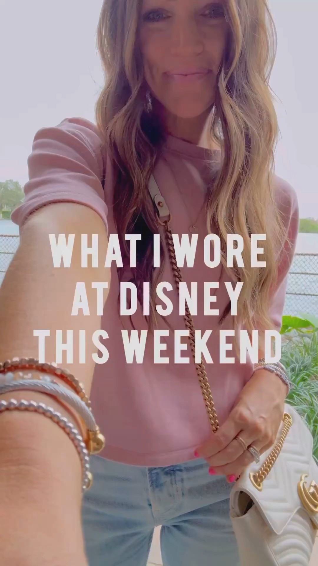 My Disney outfits this weekend ✨
Breakdown details of each below..  
Outfit 1: Size XS target short-sleeve sweatshirt (such a cute spring transition item!) // size 24 jeans — size down! I’m usually a 2/26 in jeans. I’m 5’3.5” for reference.. went down to the 24 in these. SO OBSESSED with these! One million percent worth the splurge. // sneakers: TTS. Love these! 
Outfit 2: S pink shorts (if in between, go down).. I bought these Target shorts in more than one color, they’re so good! // XS white tee (such a great staple!!) // looove these comfy hokas - TTS sneaker size. 
Outfit 3: size small in both. My go-to, and most worn sneakers. TTS for me. 
Outfit 4: XS barrel pants (some of my forever faves!) // S Amazon tee // size S cardigan but should’ve done XS.. go down. // size down half size in sneakers! 

#disneyoutfits #disneyoutfitideas #disneyfit #disneymom #disneymoms #springbreakstyle #springbreakflorida #springbreakdisney #momootd #momoutfit 

