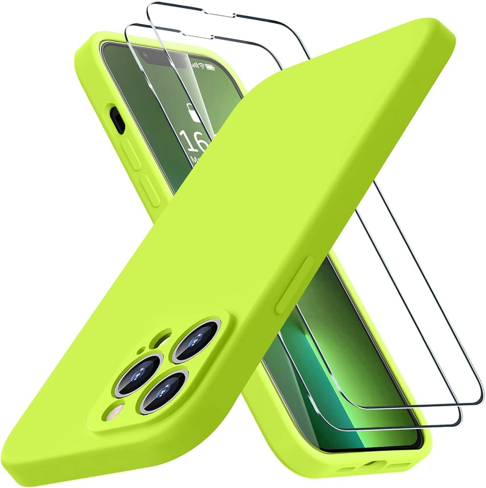 BossKiss Compatible with iPhone 13 Pro Max Case, Premium Liquid Silicone Case [Velvety Touch] [2 ... | Amazon (US)