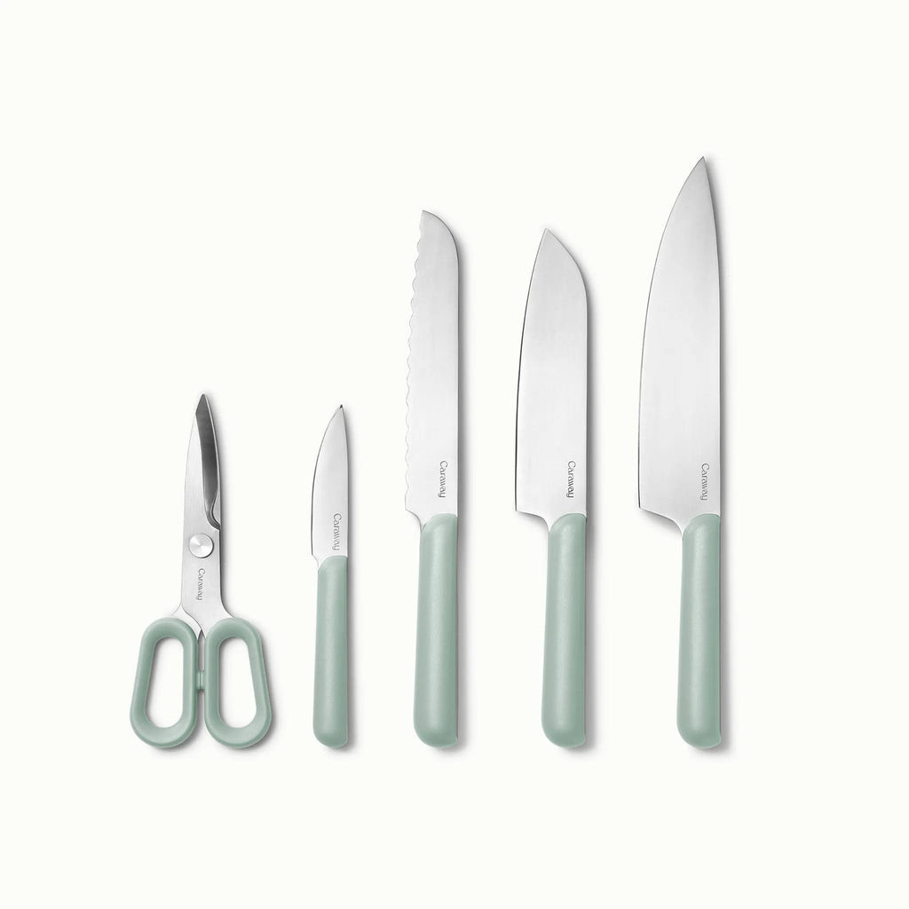 Caraway Caraway Home 5pc Knife Set - Mint | REBEL (formerly Rebelstork)