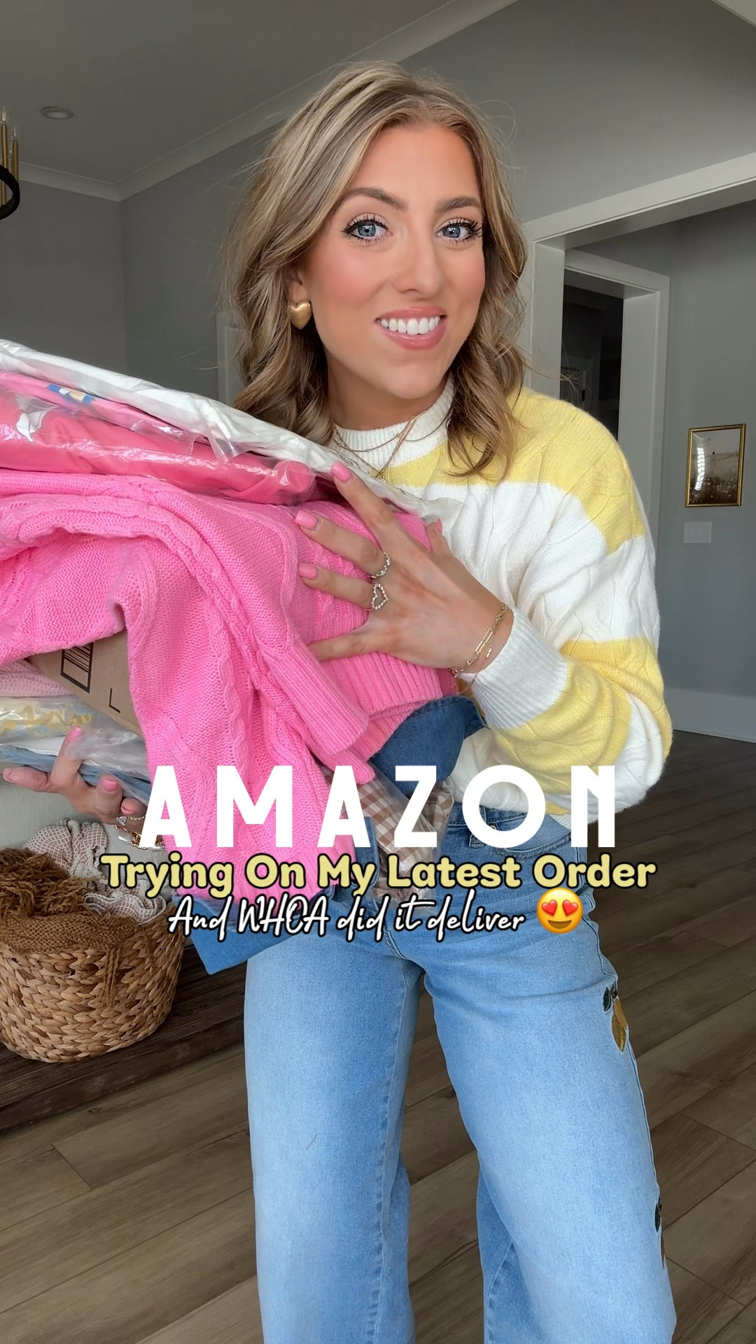 Amazon fashion haul 🤍 trying on my latest order and I’m seriously loving every single piece. So many cute Amazon outfits that are easy to mix and match for everyday wear. From cozy knit sweaters and fun heart details to flattering wide-leg and barrel jeans paired with comfy sneakers—these are the kind of Amazon finds you’ll wear on repeat.

Perfect for casual days, school drop-off, errands, lunch dates, travel days, and easy spring layering. All of these Amazon fashion finds are comfortable, wearable, and still feel put together. Everything is linked and ready to shop ✨

#amazonfashion #amazonhaul #amazonfinds #amazontryon #amazonstyle #amazonoutfits #affordablefashion #everydayoutfits #casualstyle #momstyle #springoutfits #widelegjeans #barreljeans #knitsweater #denimlooks #comfyoutfits #neutralstyle #pinkoutfits #womenownedfashion #ltkfinds #ltkstyle
