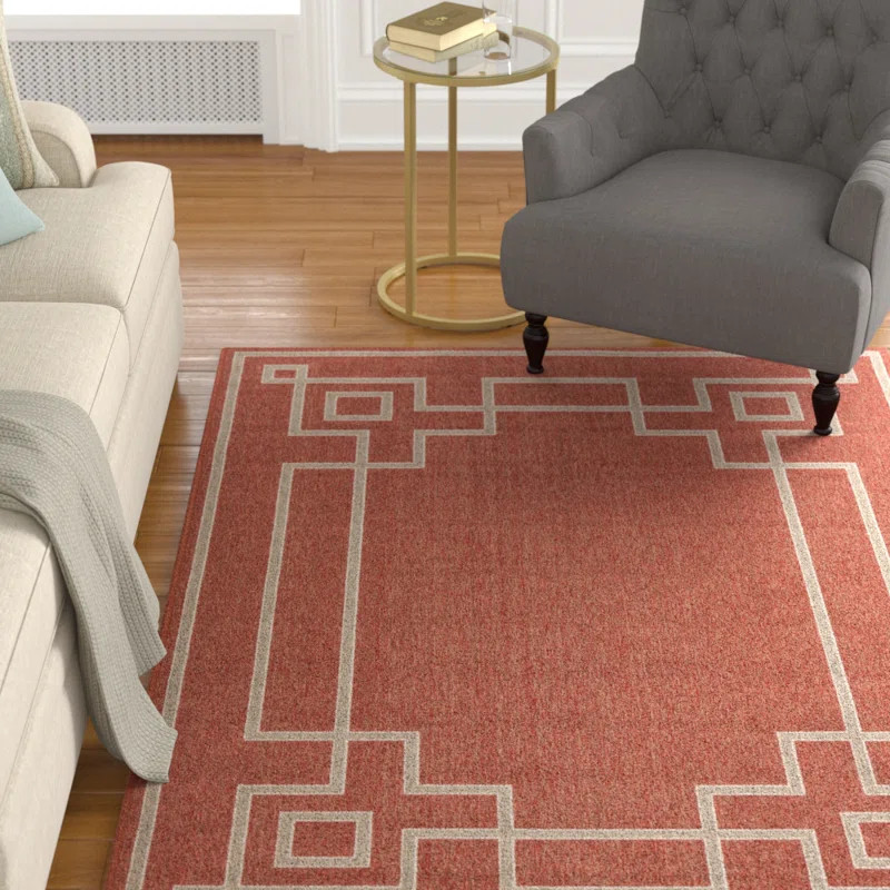 Amherst Rust Red Indoor/Outdoor Rug | Wayfair North America