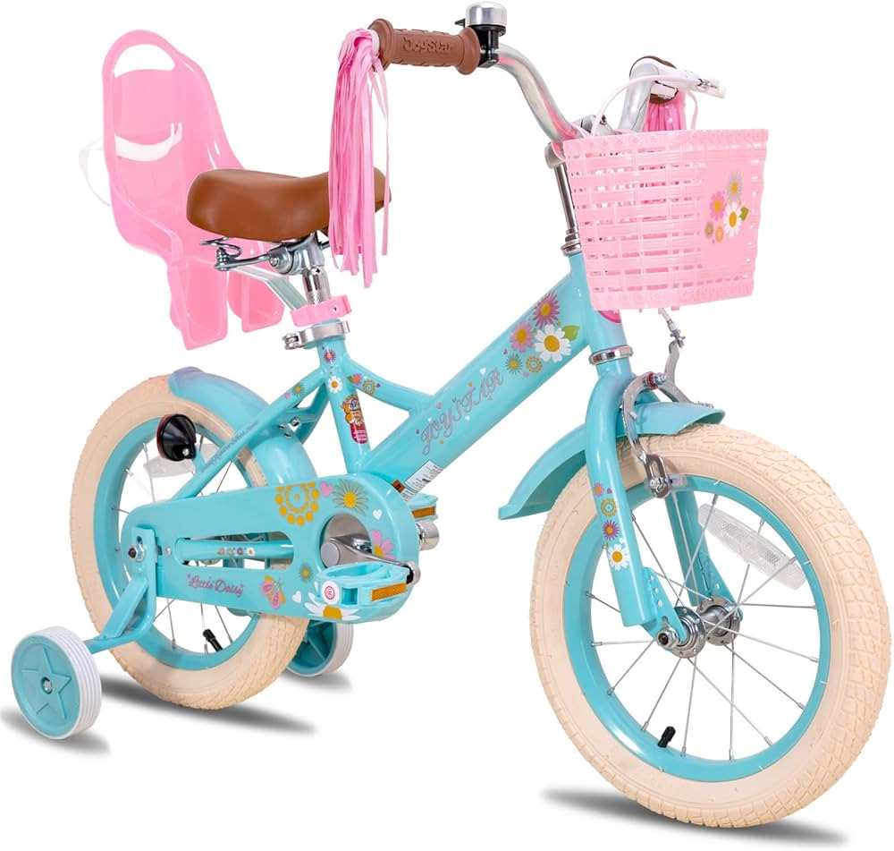 JOYSTAR Little Daisy Kids Bike for Girls Boys Ages 2-7 Years, 12 14 16 Inch Girls Bikes with Doll... | Amazon (US)