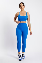 Venus V Back Leggings - Cobalt Blue | MESHKI US
