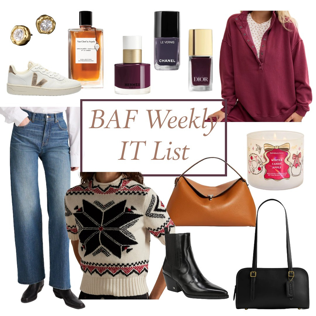 What's trending on the blog this week. Holiday sweaters, Christmas gifts, holiday nail polish, classic clothing, black boots, and timeless handbags. Love! 

 #LTKGiftGuide #LTKPetite #LTKBeauty