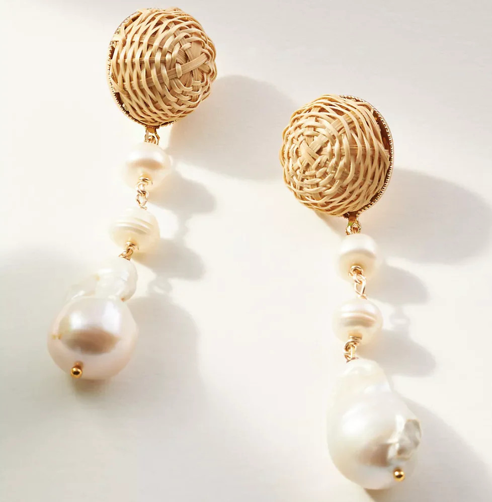 Delphine Raffia + Pearl Drops | Neely Phelan