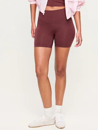 High-Waisted PowerChill Biker Shorts -- 5-inch inseam | Old Navy (US)