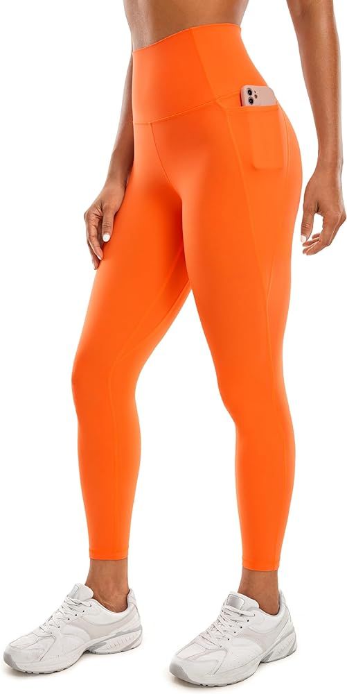 CRZ YOGA Womens Butterluxe Workout Leggings 25 Inches - High Waisted Gym Yoga Pants with Pockets ... | Amazon (US)