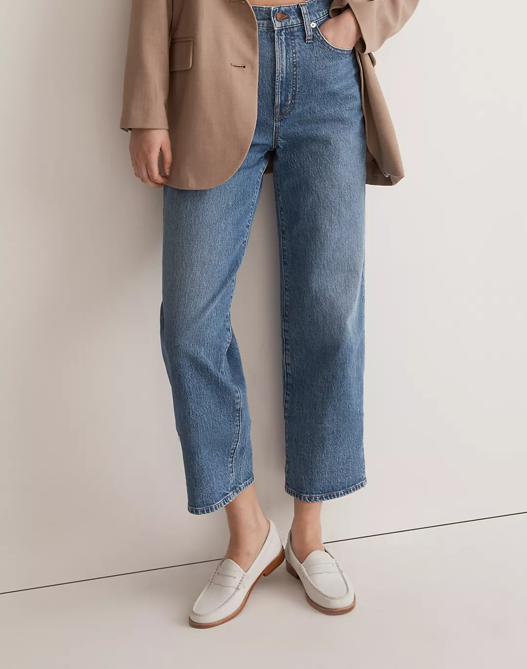 The Perfect Vintage Wide-Leg Crop Jean in Cresslow Wash | Madewell