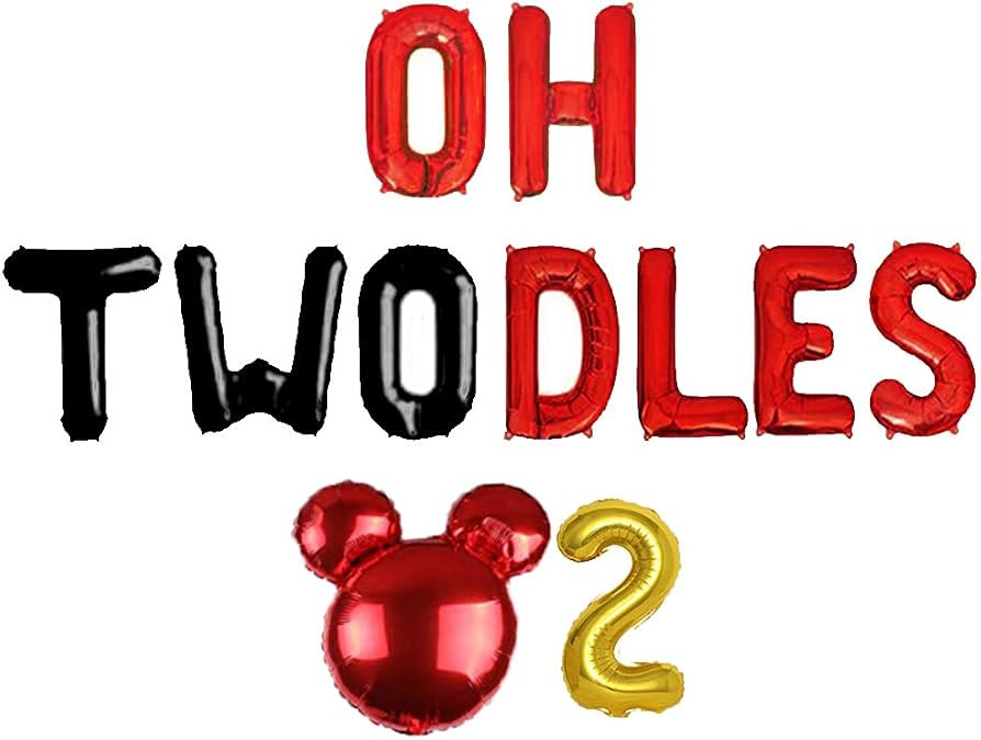 Oh Twodles Balloons Banner, Oh Twodles Birthday Party Supplies Number 2 Balloon for 2nd Second Gi... | Amazon (US)