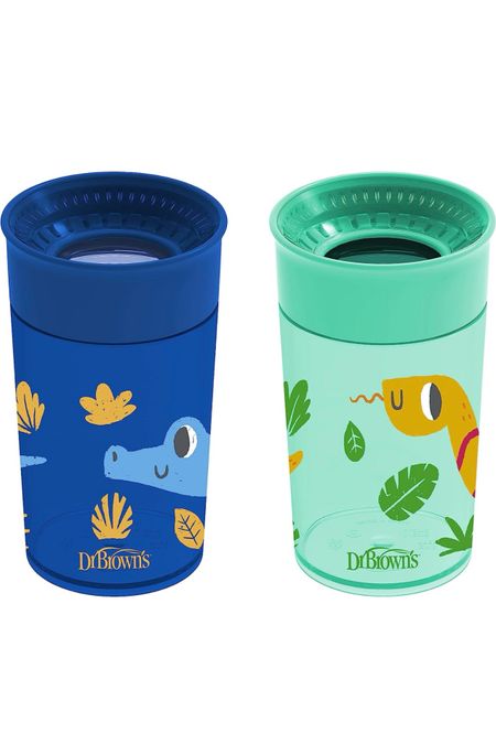 Brown's Milestones Cheers 360 Cup Spoutless Transition Cup, Travel Friendly & Leak-Free Sippy Cup, Blue Alligator – Turquoise Snake

Most amazing cup! No spills 🙏🏼

#LTKbaby #LTKfamily #LTKkids