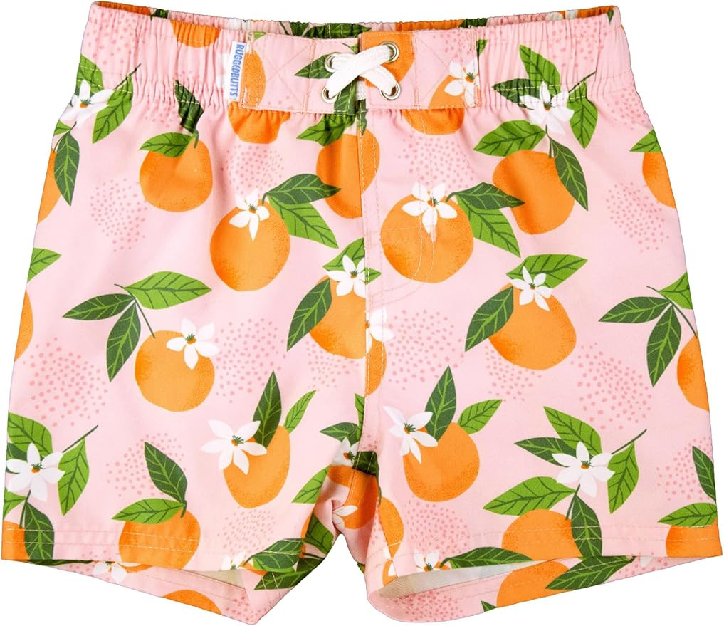 RUGGEDBUTTS Boys UPF50+ Sun Protection Fruits & Florals Swim Trunks | Amazon (US)