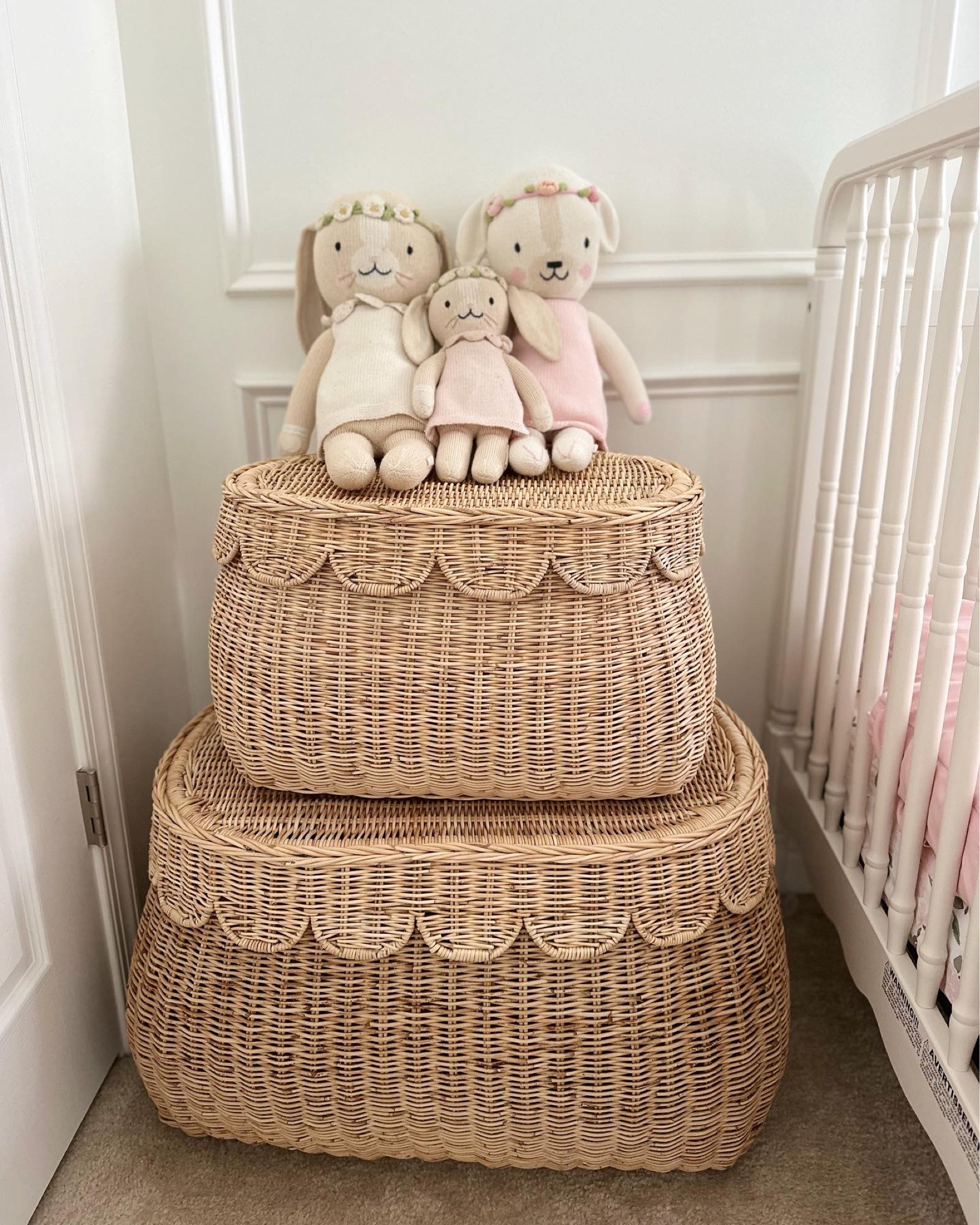 Scalloped baskets ✨ The prettiest storage solution for any room from @auden_and_avery! #ad

This is the Small and Medium sizes, and I’m using the Large size as toy storage in our family room!

#LTKsalealert #LTKkids #LTKhome