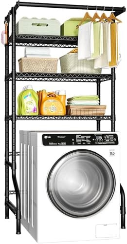 Ulif U11 Over Washer and Dryer Shelves, 3 Tiers Laundry Room Storage and Organizer Standing Shelf... | Amazon (US)