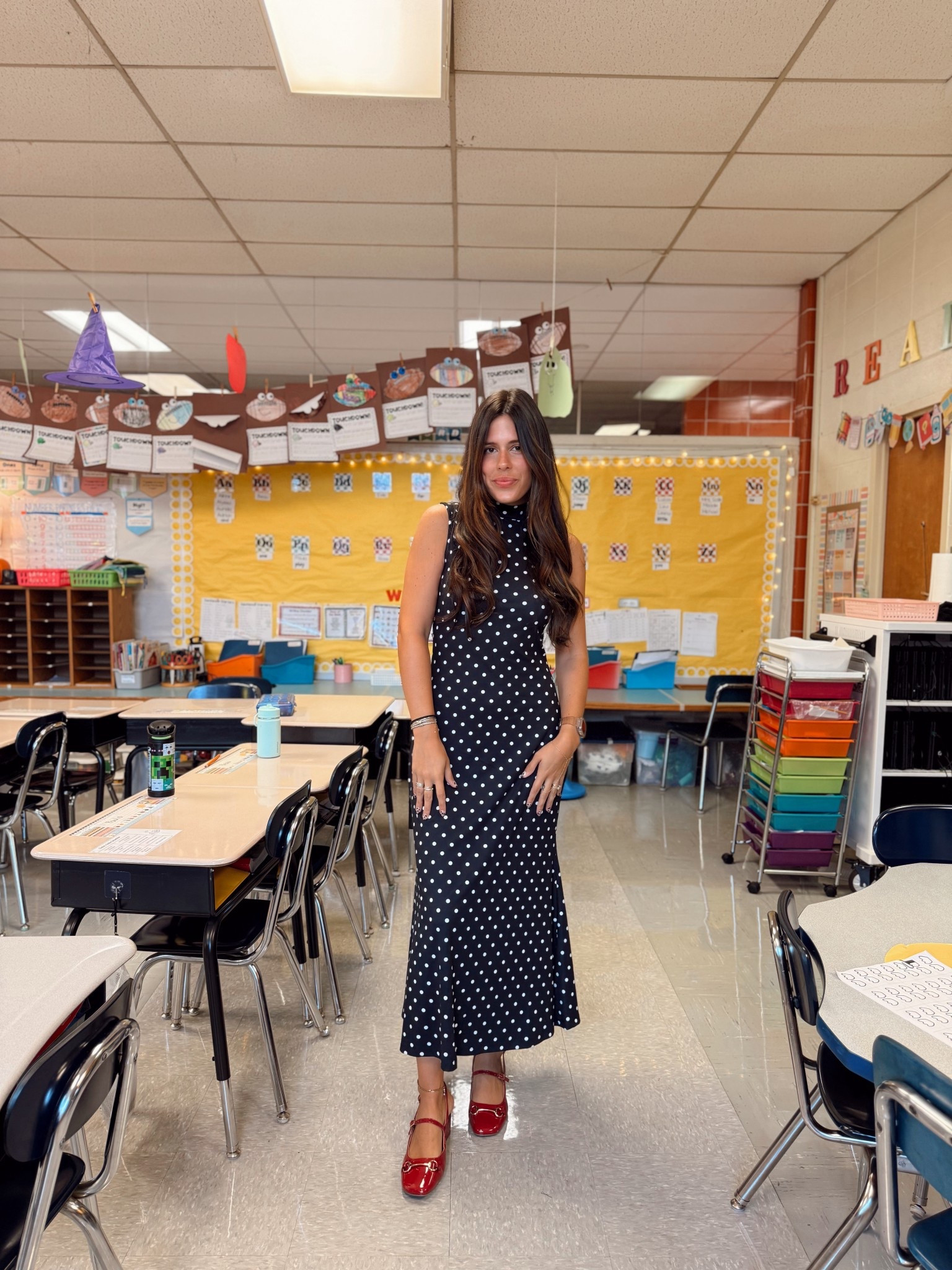 Affordable polka dot dress & fun red shoes! 

#LTKFindsUnder50 #LTKWorkwear #LTKStyleTip