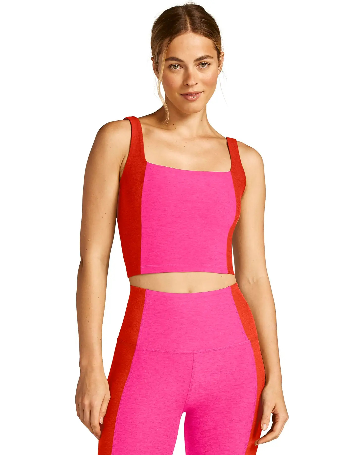 Beyond Yoga Spacedye Vitality Color-Block Cropped Tank | Zappos