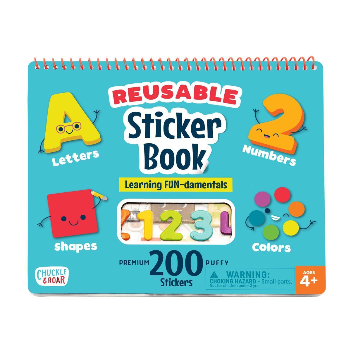 Reusable Sticker Learning & Activity Book with 200 Premium Puffy Stickers - Chuckle & Roar | Target