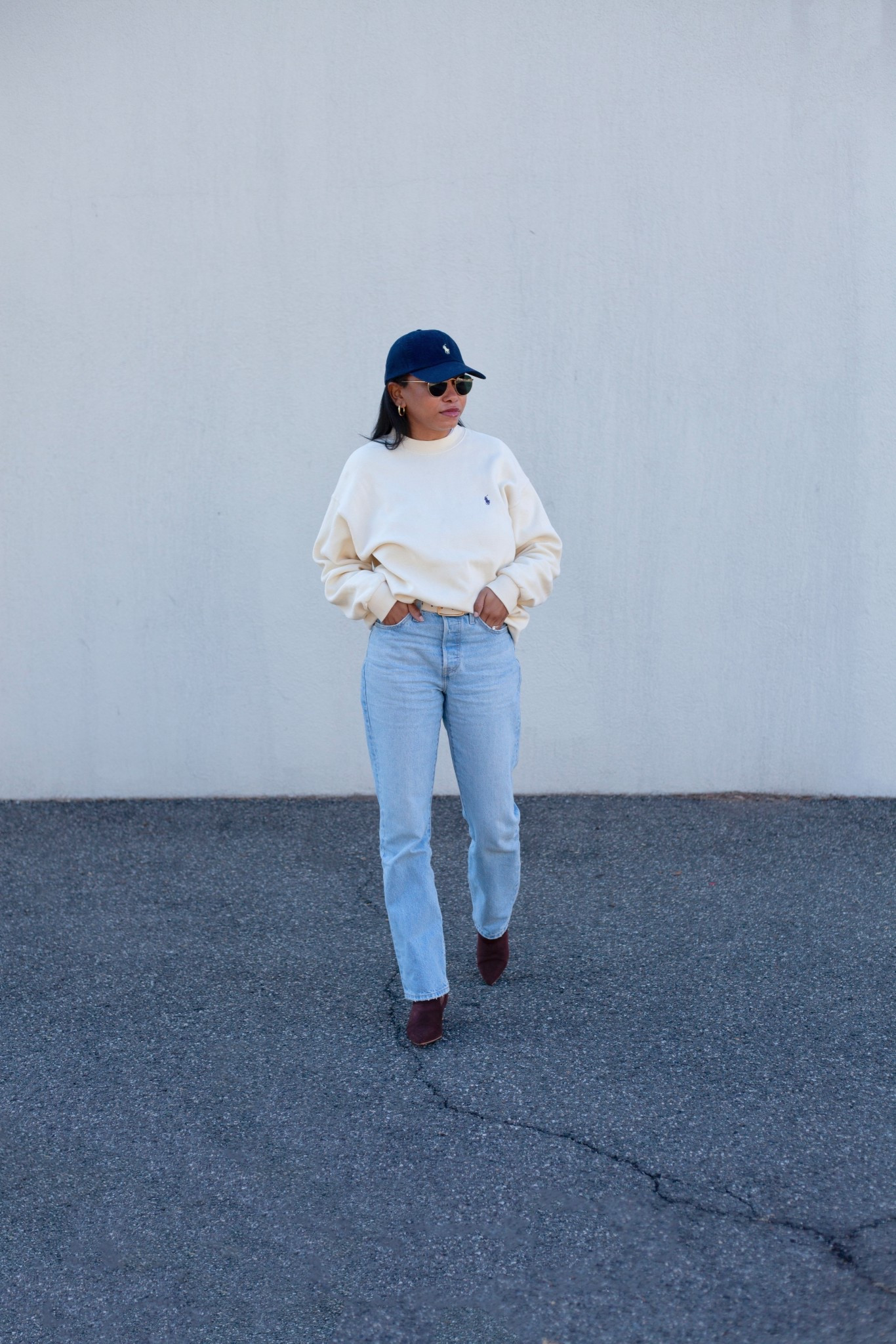 -size large in the sweatshirt
-size 27 in jeans (sized up)
-boots are true to sizee

#LTKFindsUnder100 #LTKStyleTip #LTKSeasonal