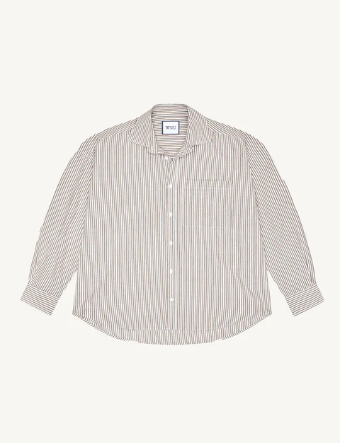 The Weekend: Seersucker, Mocha Stripe | With Nothing Underneath