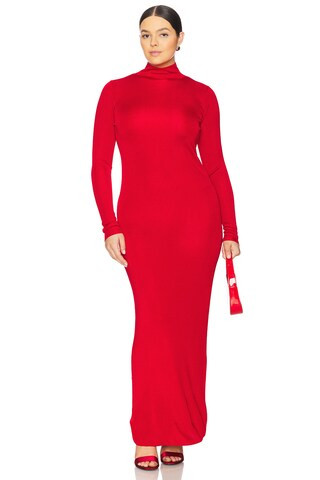 L'Academie by Marianna Syndi Maxi Knit Dress in Red from Revolve.com | Revolve Clothing (Global)