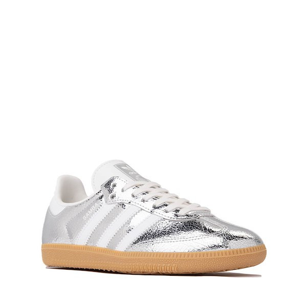 adidas Samba OG Athletic Shoe - Big Kid - Silver Metallic / Cloud White / Core White | Journeys