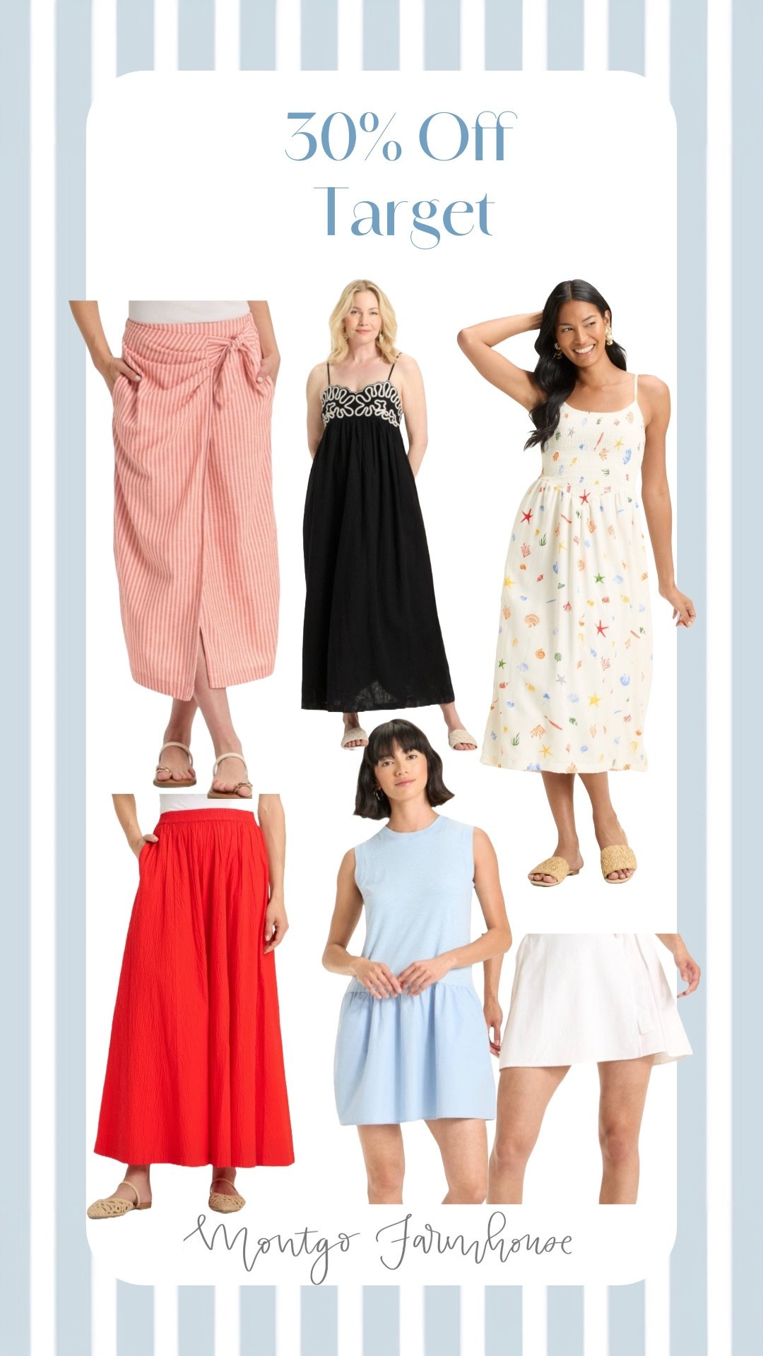 Target dresses and skirts on are sale !! Love the seashell dress and striped wrap skirt ! 

#LTKSaleAlert #LTKFindsUnder50 #LTKSeasonal