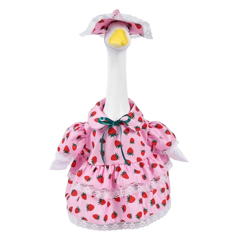Kugisaki Porch Goose OutFits Rustic Floral Porch Goose Costume 23" Goose Statue Clothes for Lawn ... | Walmart (US)