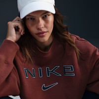 Nike Sportswear Phoenix Fleece Women's Over-Oversized Crew-Neck Logo Sweatshirt - Brown - Cotton/Polyester | Nike (IE)