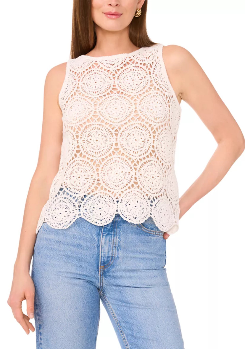 Women's Sleeveless Crochet Tank | Belk