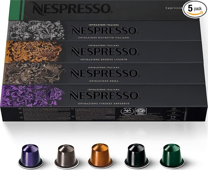Nespresso Capsules Original Line, Ispirazione Favorites Variety Pack, Medium & Dark Roast Espress... | Amazon (US)