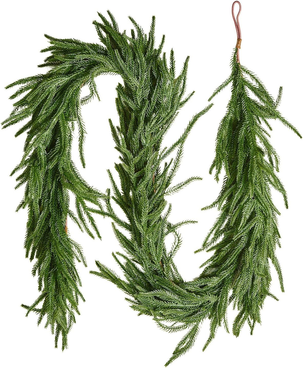 VEVOR Christmas Garland, 6-FT Realistic Norfolk Pine Garland, Evergreen Real Touch Artificial Fau... | Amazon (US)