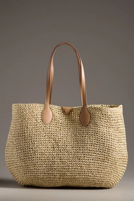 Stoney Clover Lane Beach Raffia Tote | Anthropologie (US)