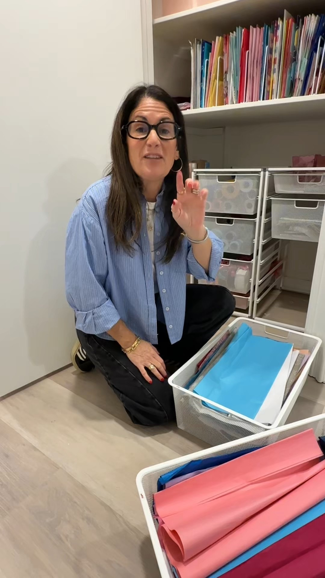 My favorite way to store tissue paper!