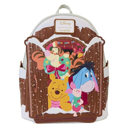 Loungefly Disney Winnie The Pooh Holiday Scene Pooh and Friends Mini Backpack | Amazon (US)
