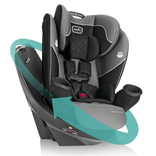Evenflo Revolve360 Rotational All-In-One Convertible Car Seat (Amherst Gray) | Walmart (US)