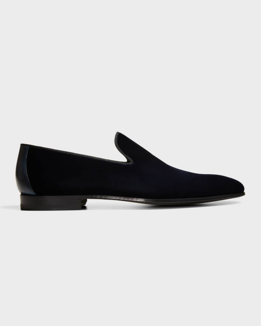 Magnanni Men's Velvet Venetian Loafers | Neiman Marcus