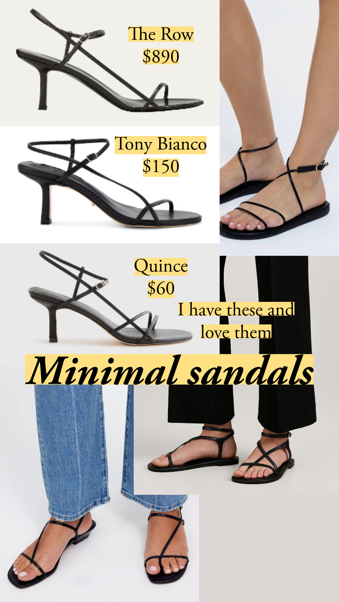 I have the Quince in size 9 since they have full sizes, and I'm a size 38.5. It fits well, and they're very comfortable. I really want the Edna sandals from A.Emery 🌞 minimal | affordable luxury | the row | greek sandals | summer classic style 

 #LTKSeasonal #LTKFindsUnder100 #LTKShoeCrush
