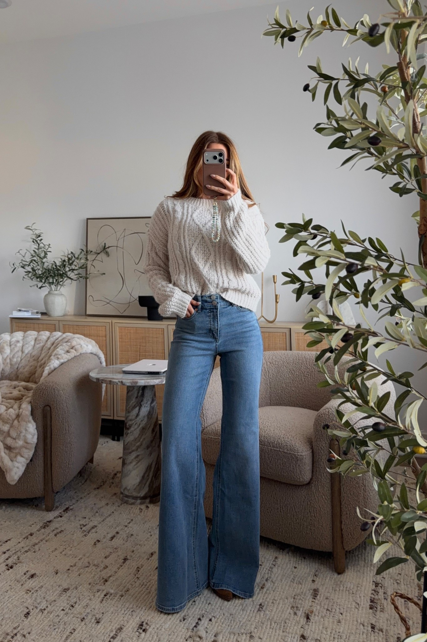 sweater: xs // jeans: 0 (could do a 00) i’m 5’3  