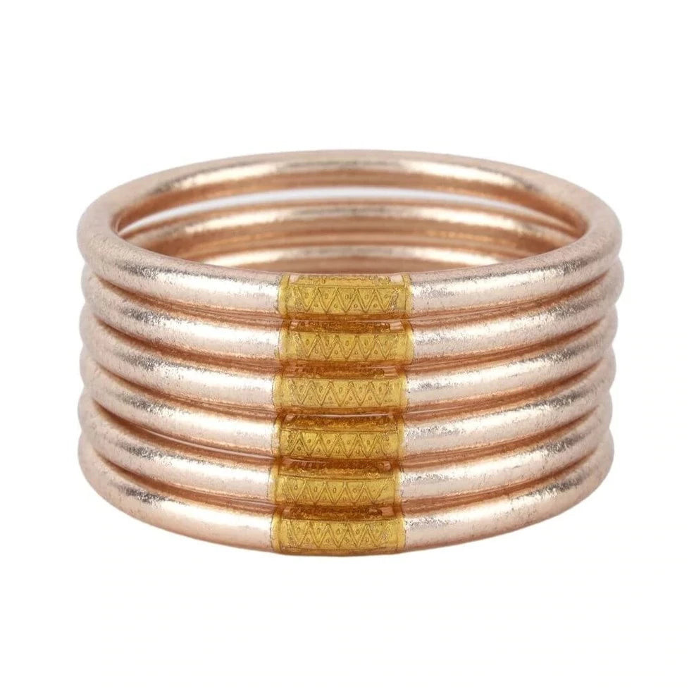 All Weather Bangle Set of 6 - Champagne | Southern Roots
