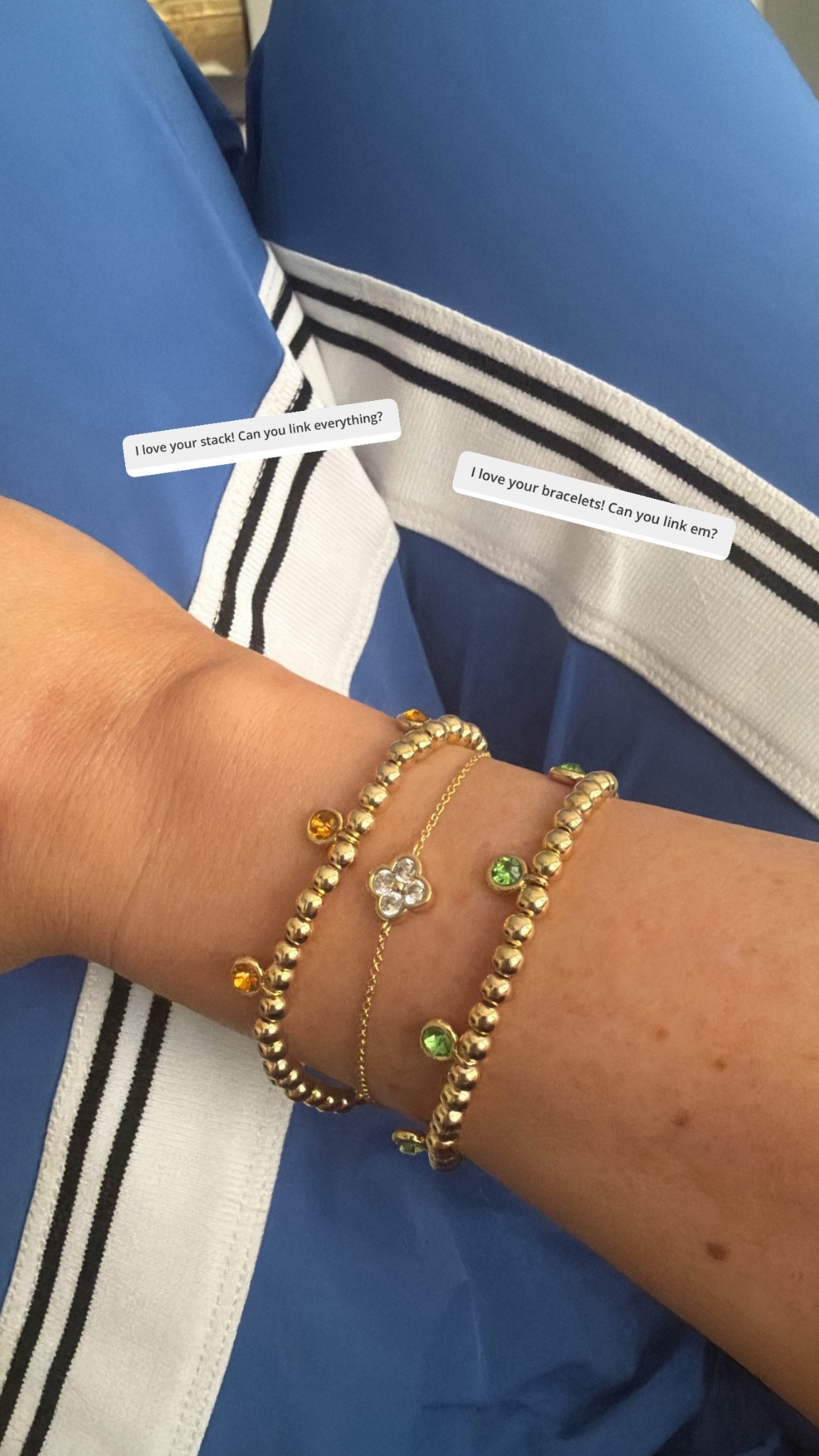 Linking my bracelet stack! The gem stones are mine and my son’s birthstones! Everything is on sale too! 

#LTKSaleAlert #LTKmomlife #LTKBeauty