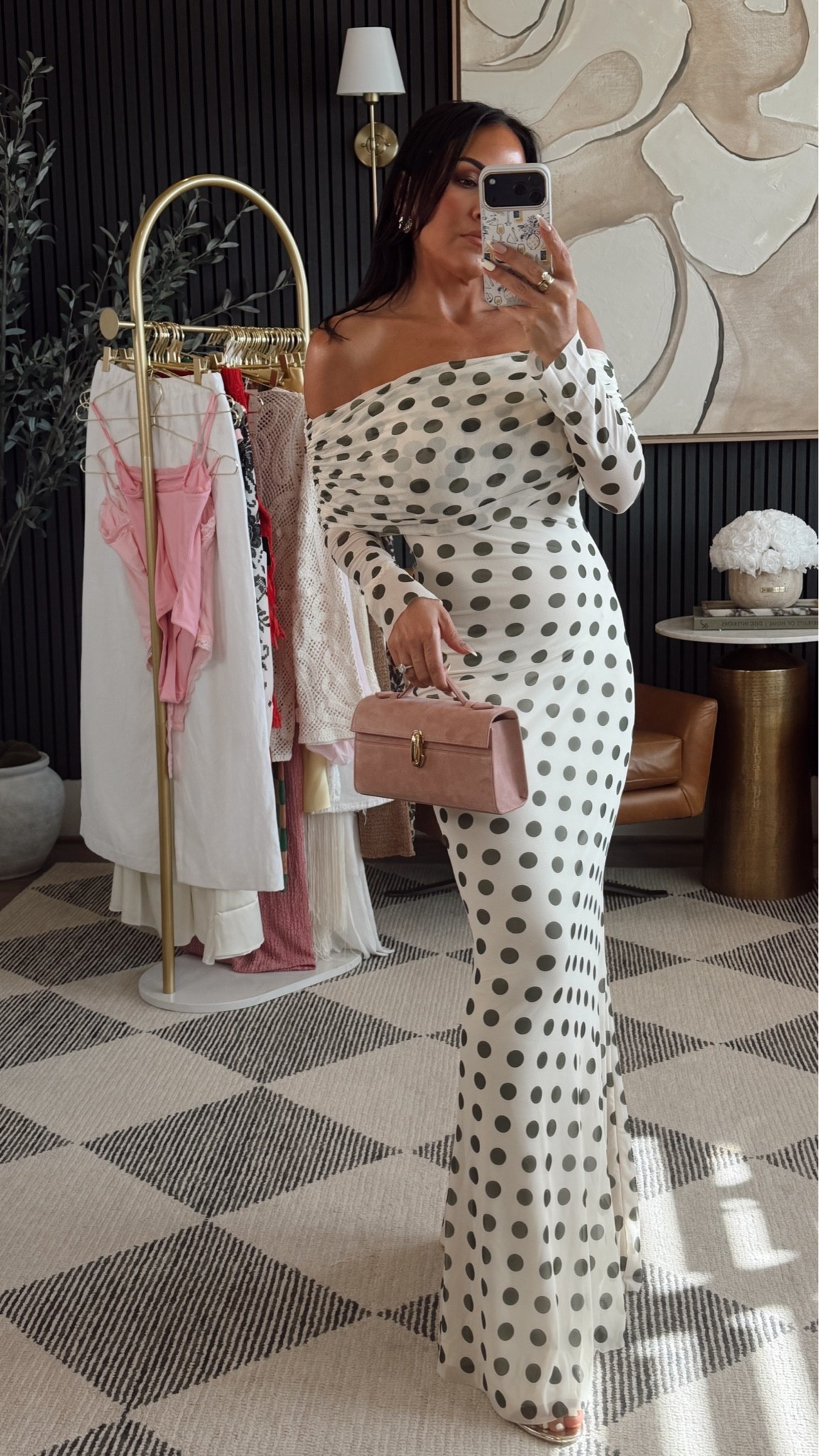 Babes… this dress is giving timeless elegance with just the right amount of flirtiness 🤍🖤

The off-the-shoulder neckline is so flattering, the polka dot print feels classic and feminine, and the fit hugs in all the right places. It’s one of those dresses that makes you feel polished, confident, and ready for a romantic night out the second you put it on. Just add your favorite heels and a chic little bag, and you’re set. ✨

Wearing a size small

5’2” • 130 lbs • 34DD • 25” waist

#PetiteFashion #Over40Style #DateNightOutfit #AmazonFashion #PetiteFriendly