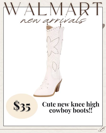 The cutest western boots from Walmart for under $35! 

#LTKfindsunder50 #LTKFestival #LTKshoecrush